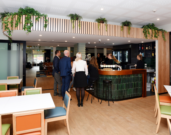 Bar area at The Homestead Restaurant