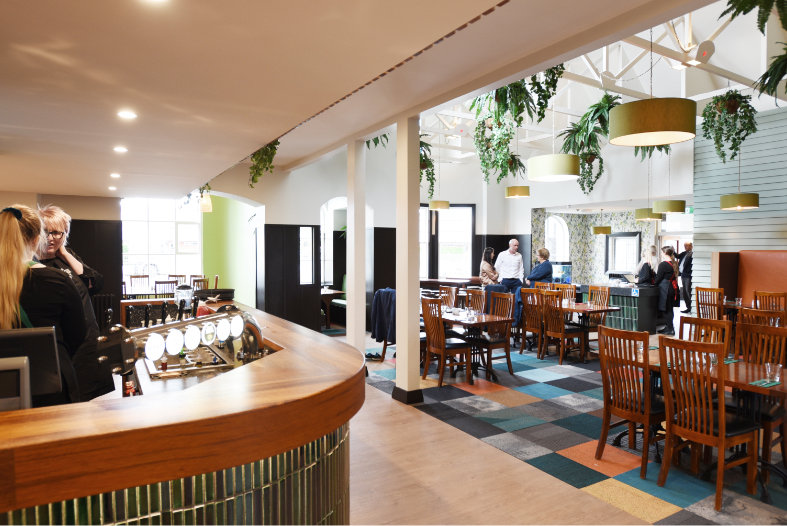 Bar staff at The Homestead Restaurant