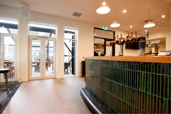 Main bar at The Ave Sports Bar