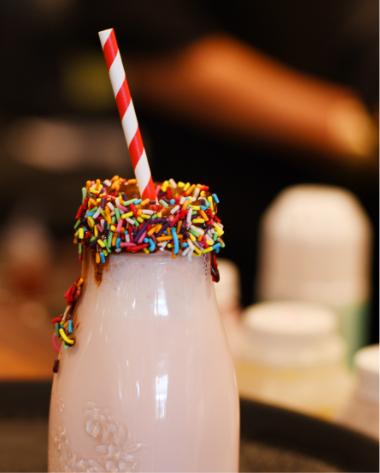 Kids milkshake at The Homestead Restaurant